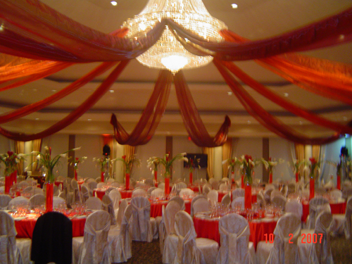 Drapées de piste de danse